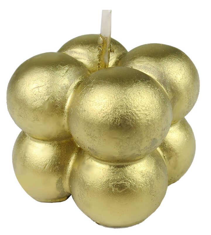 MUM BUBBLE METALİK PARLAK ALTIN 3,5X3,5 CM PK:16