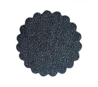 ORGANZE KARLI TÜL SİYAH 22CM PK:100-KL:100