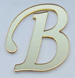 PLEKSİ HARF YAPIŞKANLI 1MM 4X4 CM ALTIN B PK:25