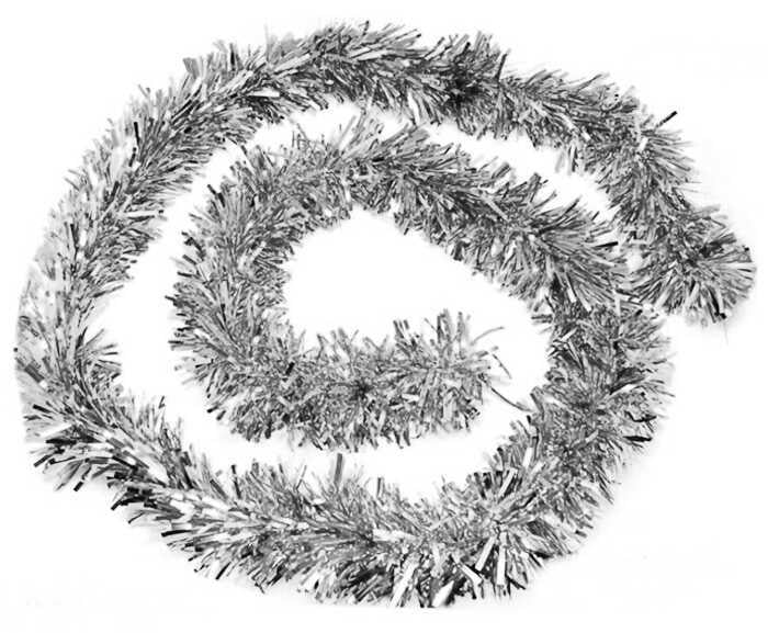 SÜS METALİZE SİM GÜMÜŞ 5 CM X1,8 MT PK:25 KL:400