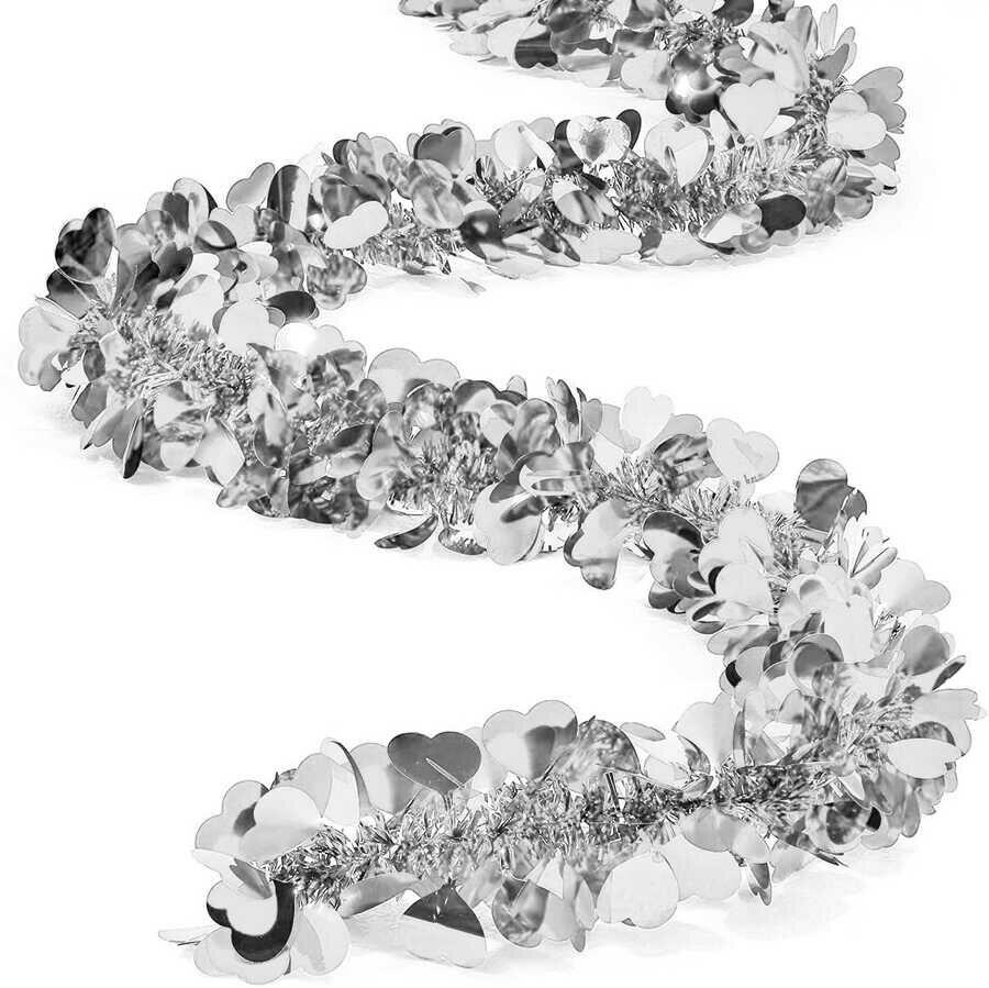 Sim Süs 2 Metre Figürlü Kalp Gümüş-1 Adet