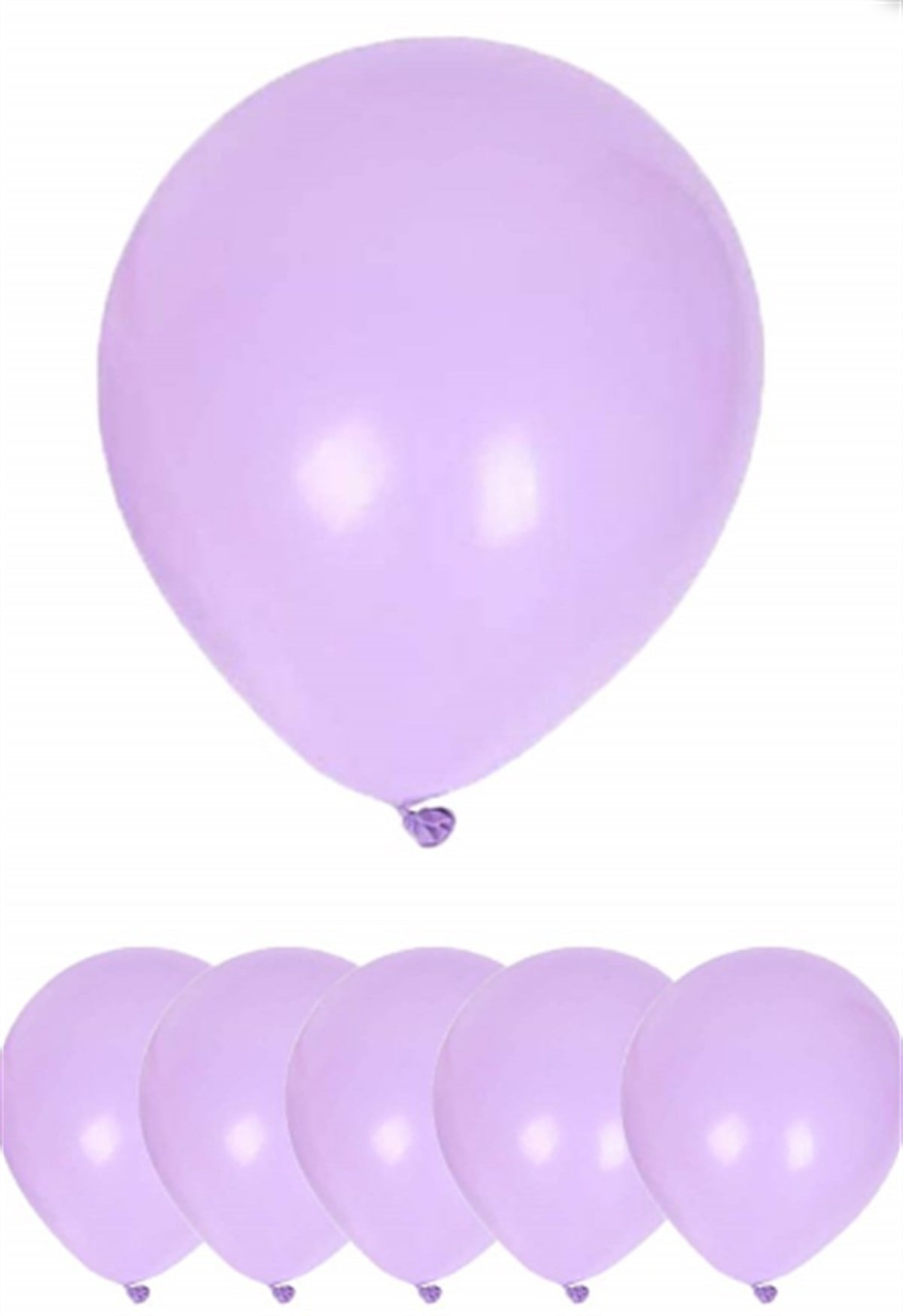 Makaron Lila Renk Balon 6 Adet