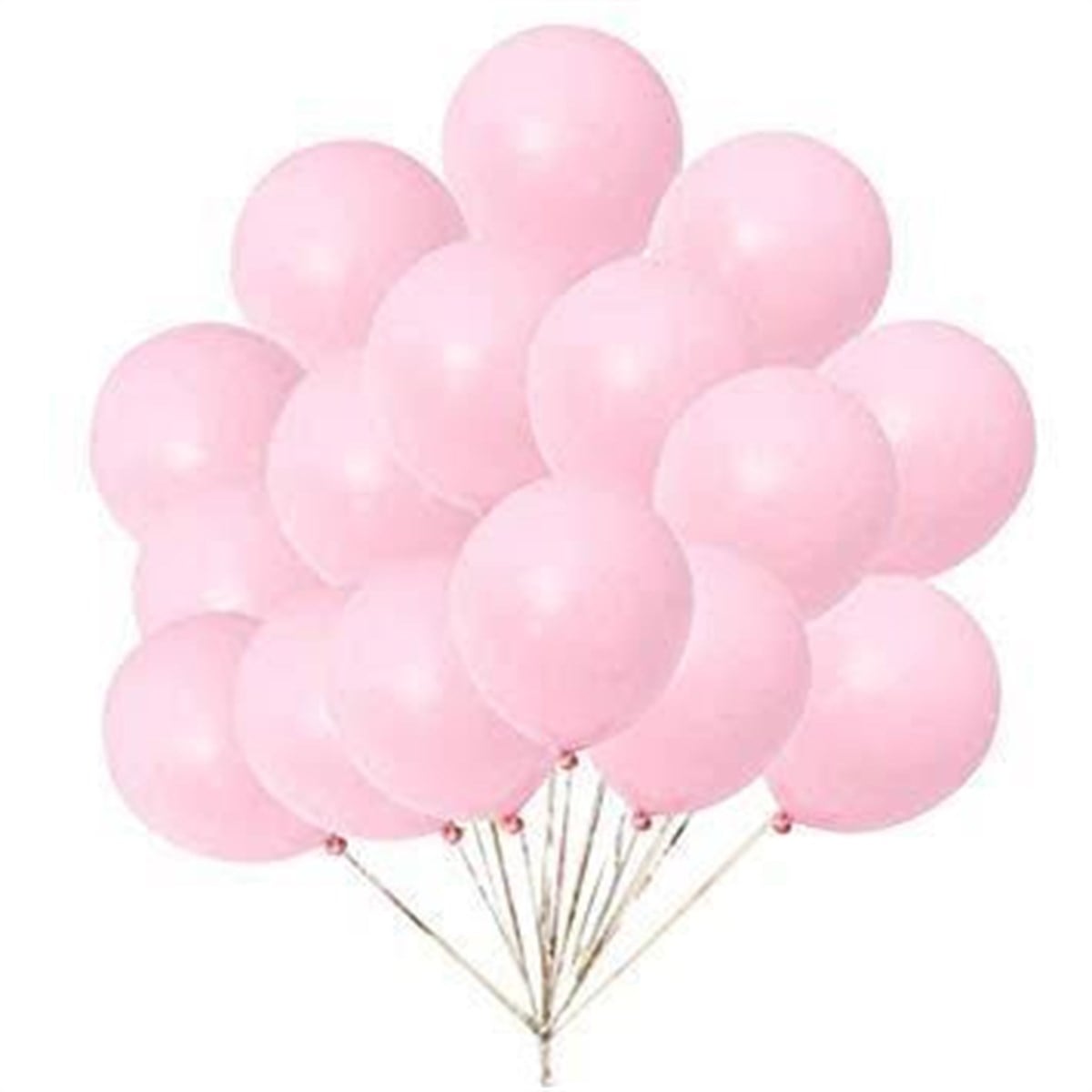 Makaron Pembe Renk Balon 6 Adet