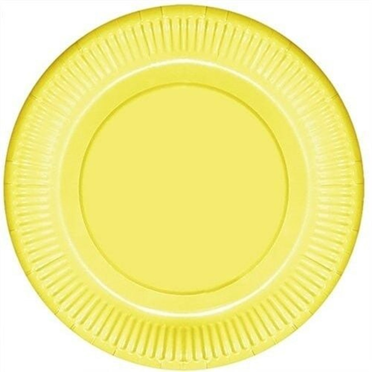 Makaron Sarı Karton Tabak 8 Adet
