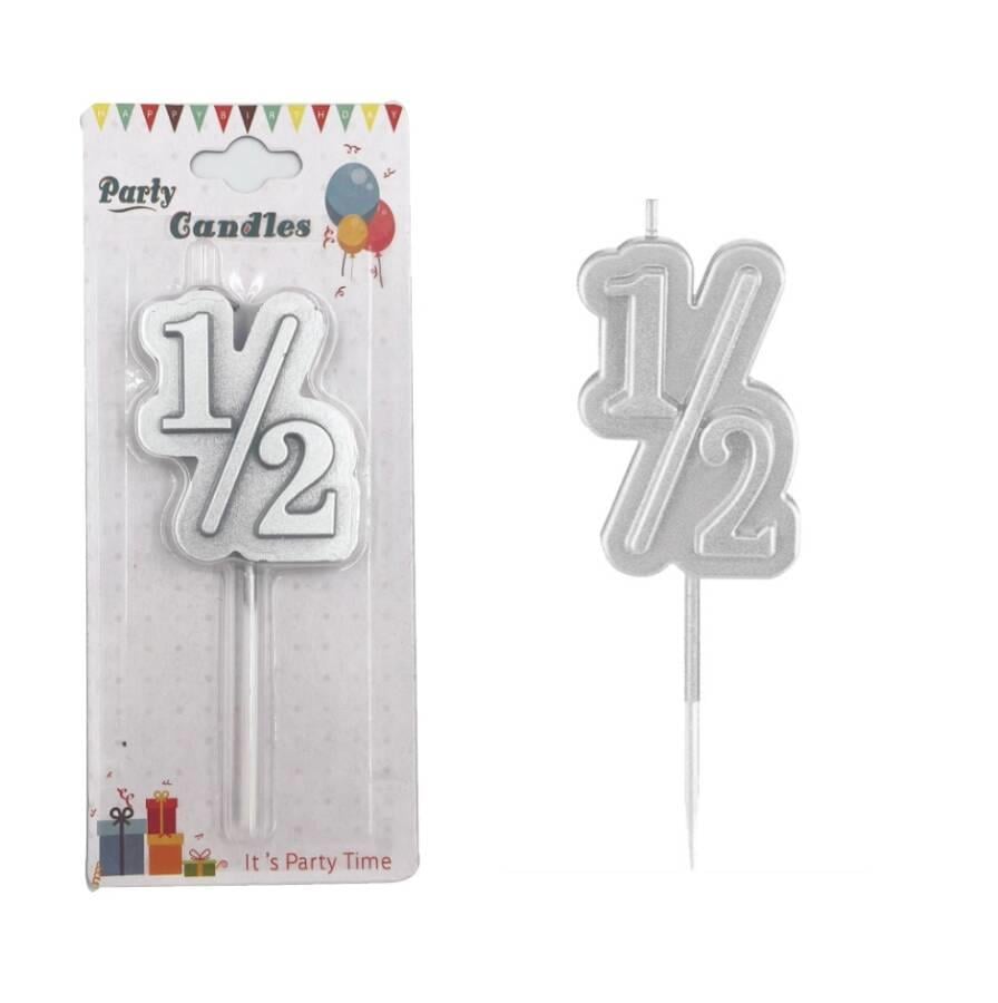 Mum Yarım Yaş Gümüş 12 cm