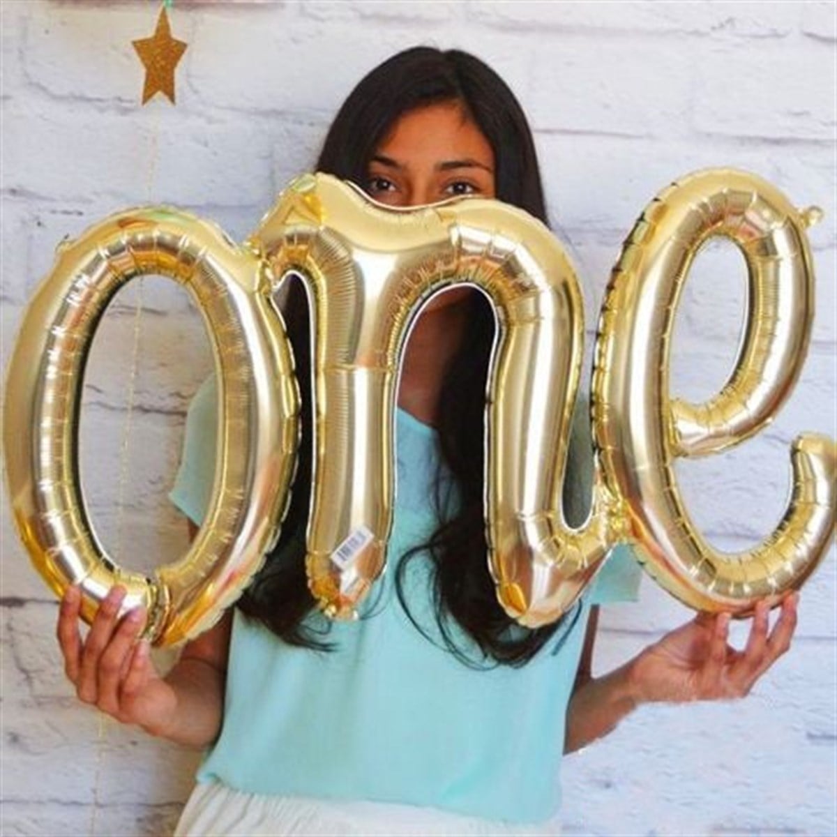 One Folyo Balon Gold 110 cm