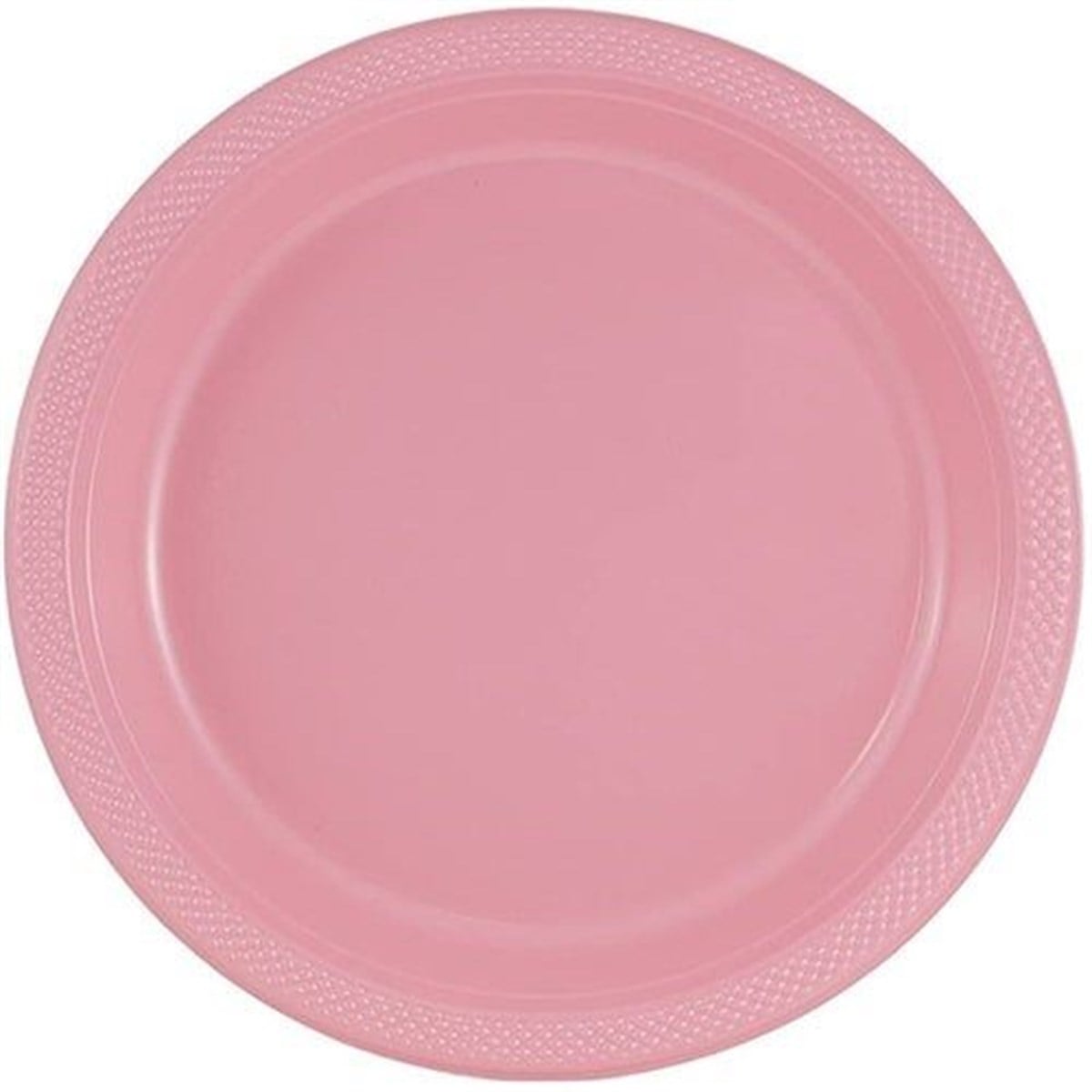 Pembe Plastik Lüks Tabak 22 cm - 25 Adet