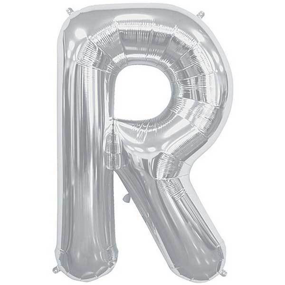 R Harf Folyo Gümüş Balon Küçük 35 Cm