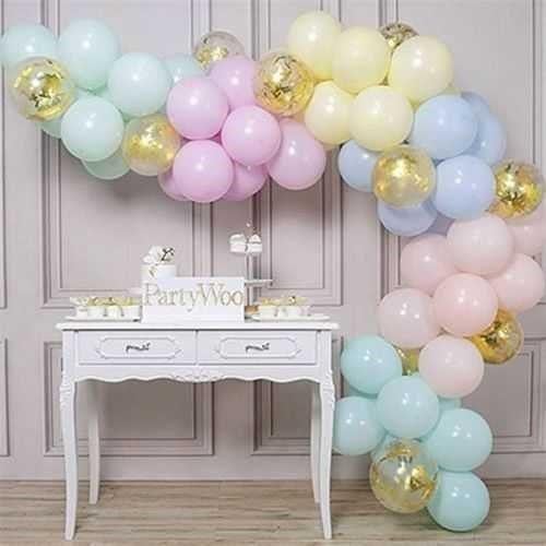 Renkli Soft Zincir Balon Seti 5 Metre