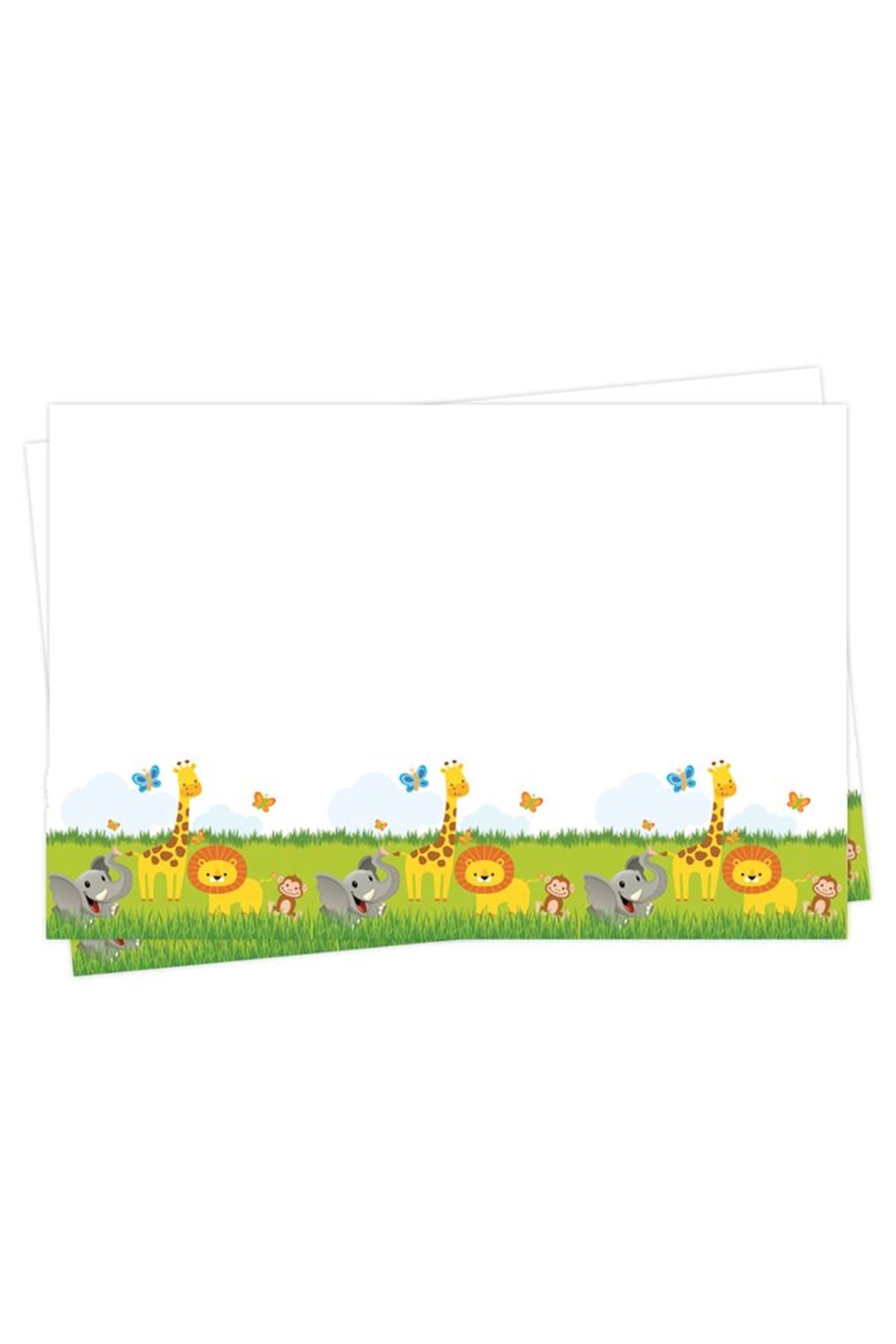Roll-Up Plastik Masa Örtüsü Safari Parti 120 x 180cm -1 Adet