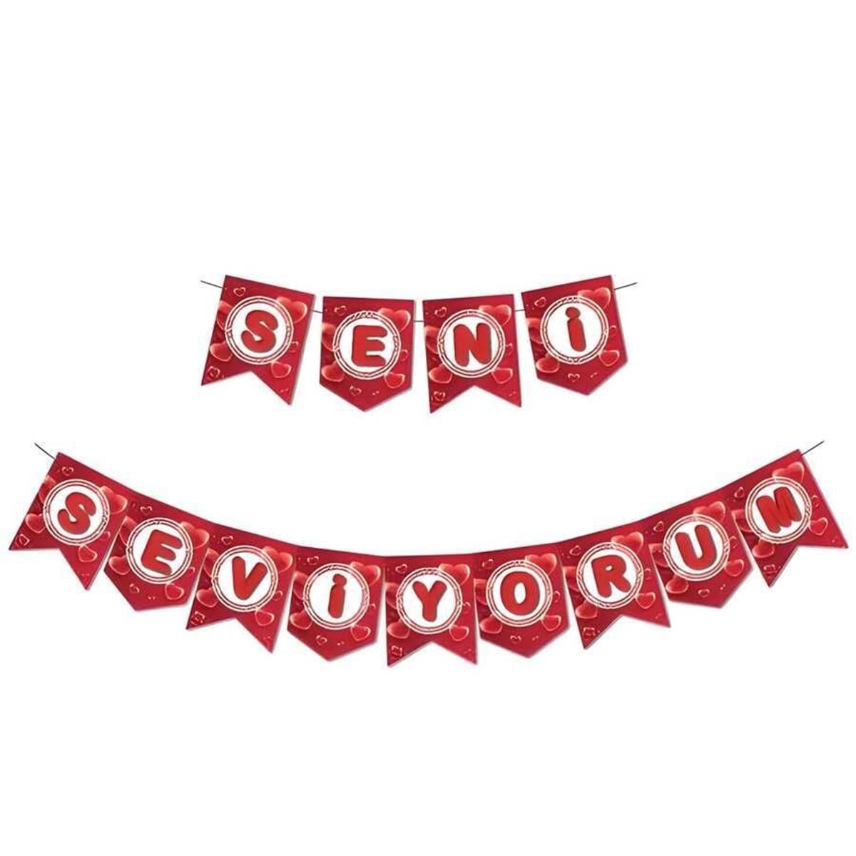 Seni Seviyorum Dekoratif Banner 2.50 metre