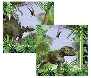 Dinozor Vahşi Jurassic Kağıt Peçete 16 Adet