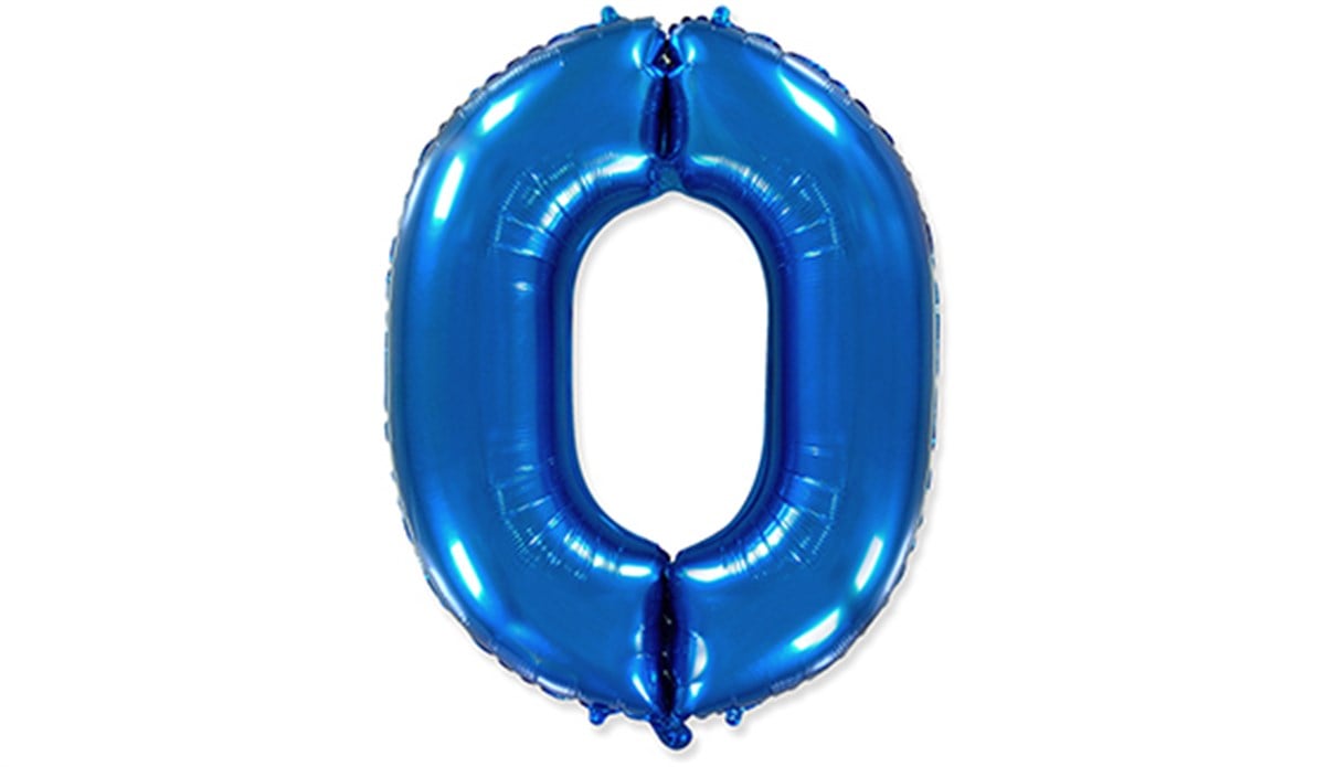 0 Rakamlı Folyo Pembe Renk Balon 76 cm