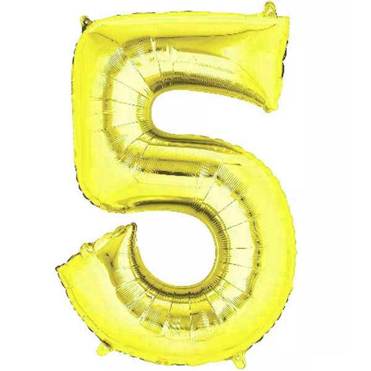 5 Rakam Folyo Gold Balon Küçük 35 cm