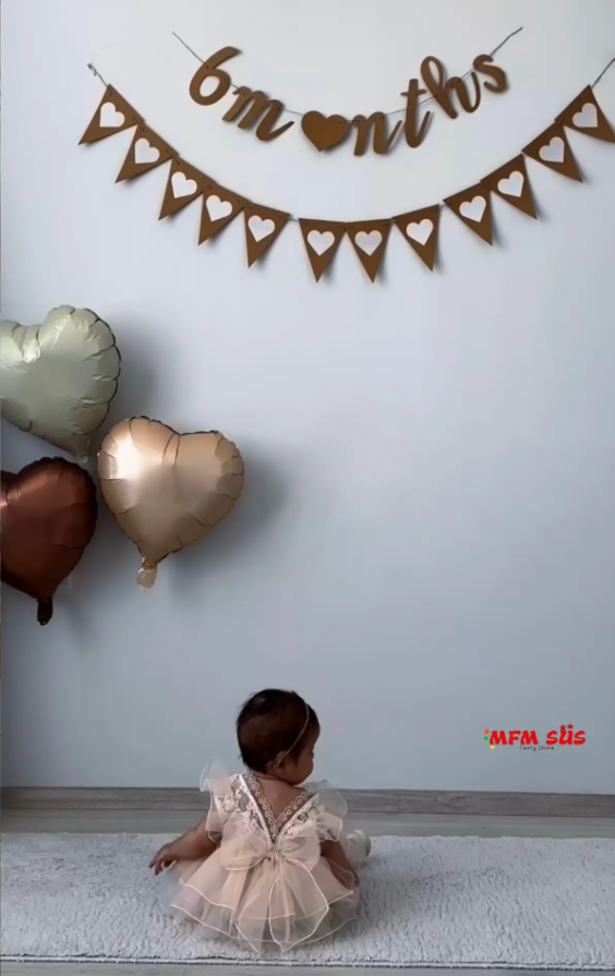 6 Months Eva Banner Bayrak Set Kahve