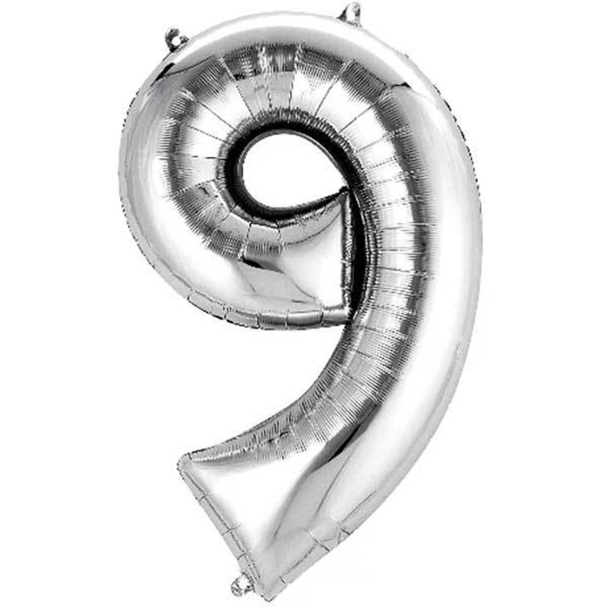 9 Rakam Folyo Gümüş Balon Küçük 35 cm