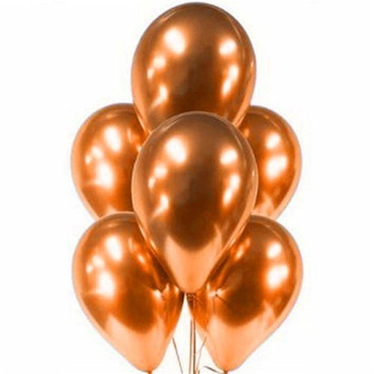 Bakır Renk Krom Balon 10 Adet