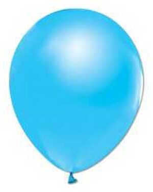 BALON METALİK DÜZ 12 İNC AÇIK MAVİ PK:100 KL:50