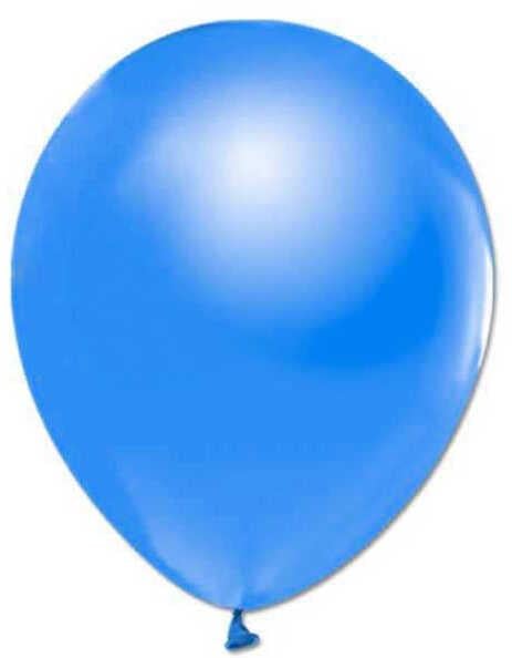 BALON METALİK DÜZ 12 İNC MAVİ PK:100 KL:50