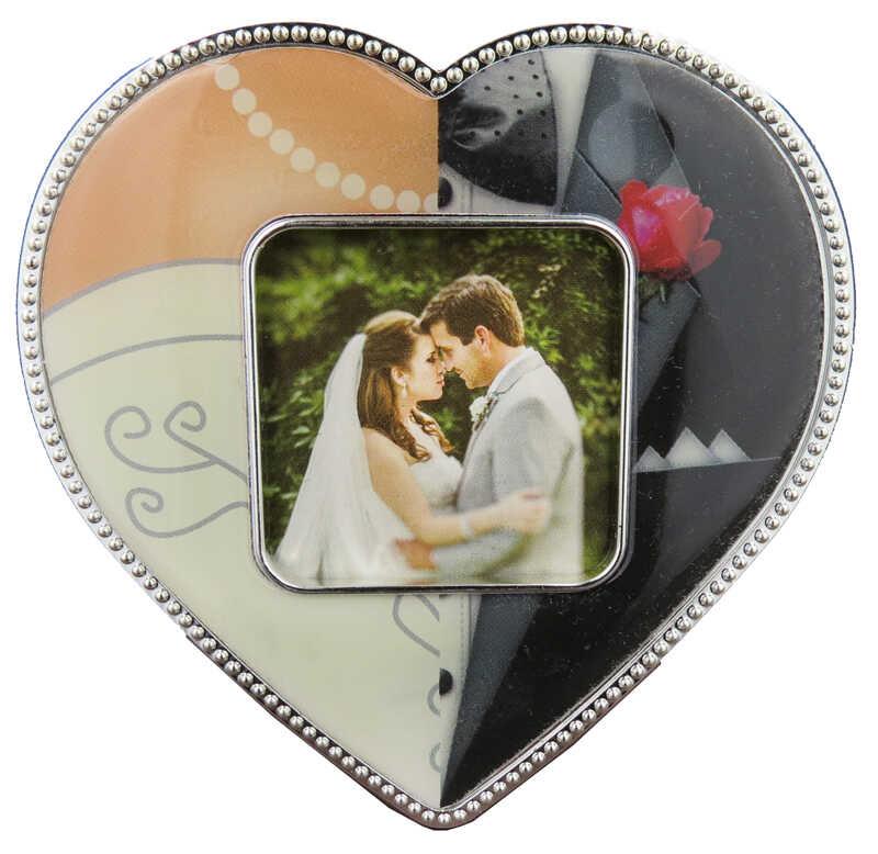ÇERÇEVE GELİN DAMAT KALPLİ MAGNET PK:10-KL:500