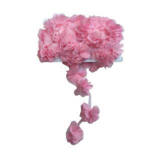 ÇİÇEK TÜL LAZER KESİM PEMBE  PK:9 MT-KL:80