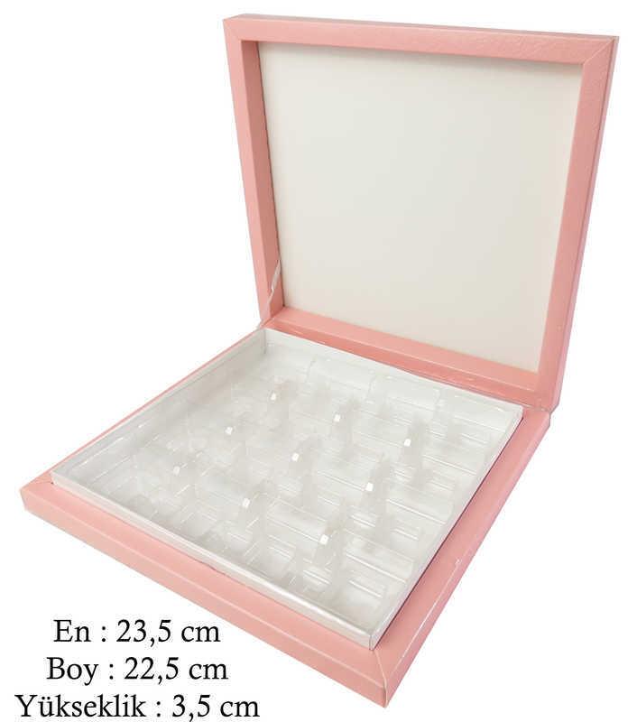 ÇİKOLATA KUTUSU 500 GRAMLIK PEMBE PK:1 KL:10