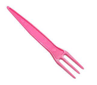 CİPS ÇATALI 85mm PEMBE PK:100 KL:100