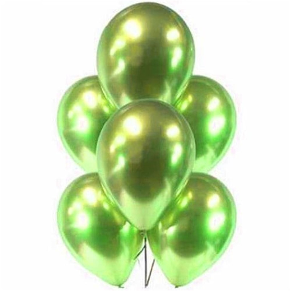 Fıstık Yeşili Krom Balon 10 Adet