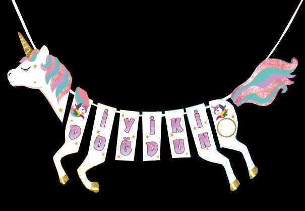 FLAMA UNICORN ATŞEKLİNDE İYİKİ DOĞDUN PK:1