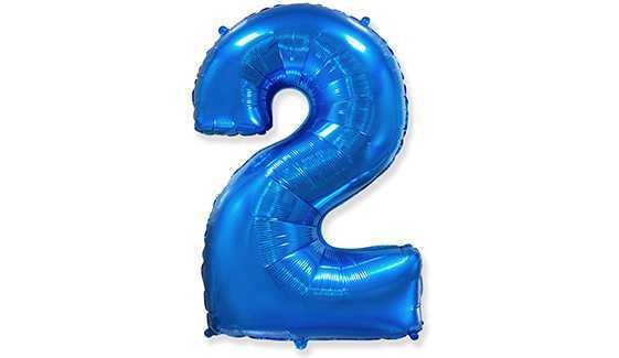 FOLYO BALON İSPANYA MALI 2  MAVİ  32 İNC PK:1