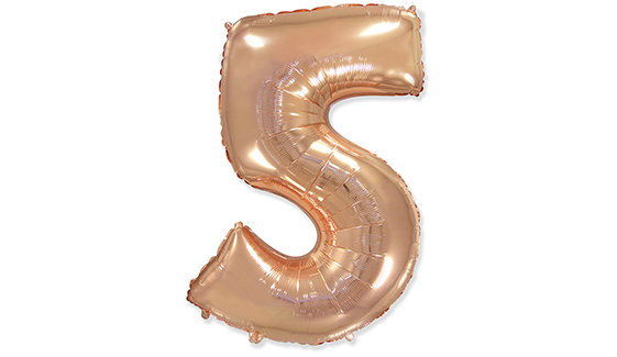 FOLYO BALON İSPANYA MALI 5 ROSE GOLD 32 İNC PK:1
