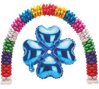 FOLYO BALON KALP ÇİÇEK MAVİ 13INC PK:1 KL:400