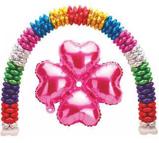 FOLYO BALON KALP ÇİÇEK PEMBE 13INC PK:1 KL:400