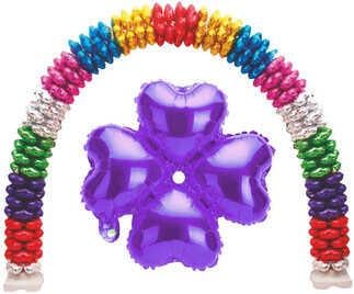 FOLYO BALON KALP ÇİÇEKİ MOR 13INC PK:1 KL:400