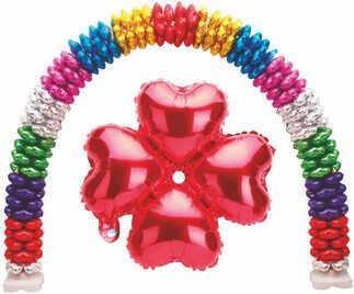 FOLYO BALON KALP ÇİÇEKMODELİ KIRMIZI 13INC PK:1