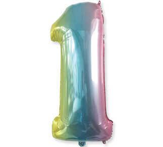 FOLYO BALON RAKAM 1 40 İNC RENGARENK PK:1-KL:200