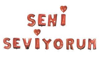 FOLYO BALON SENİ SEVİYORUM 16İN KIRMIZI PK:1SET