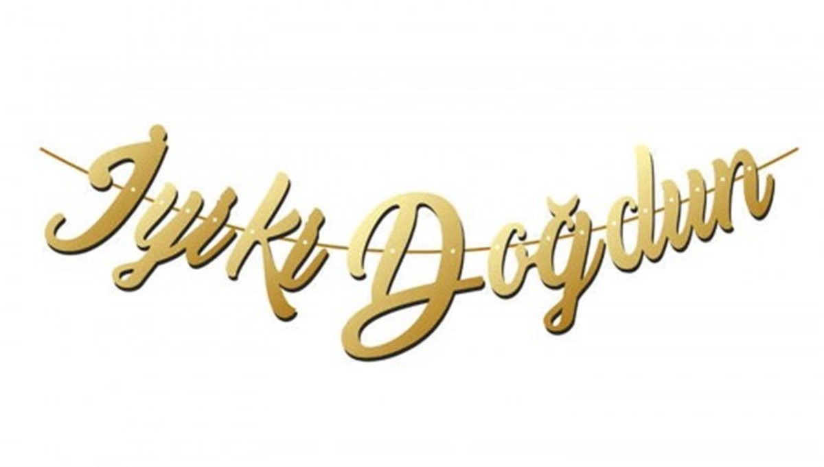 Gold İyi Ki Doğdun Doğum Günü Yazısı