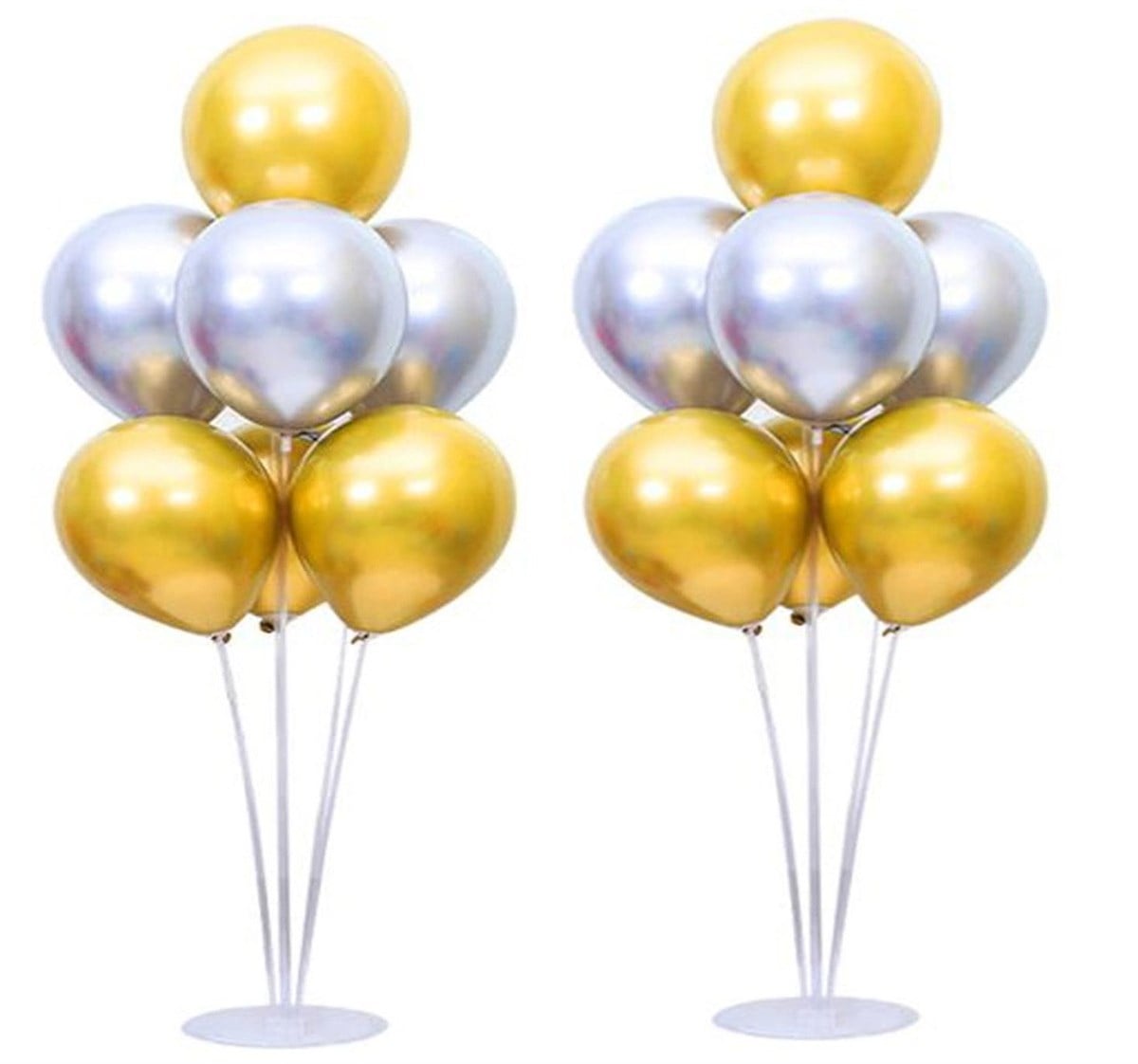 Gümüş Gold Krom Balon Ayaklı Standı - 1 Adet