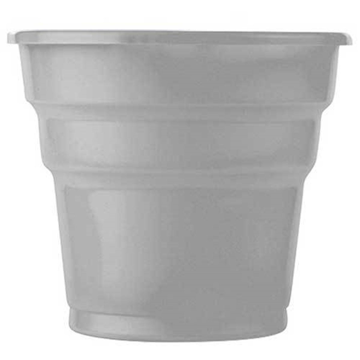 Gümüş Lüks Plastik Bardak 25 Adet- 200 cc