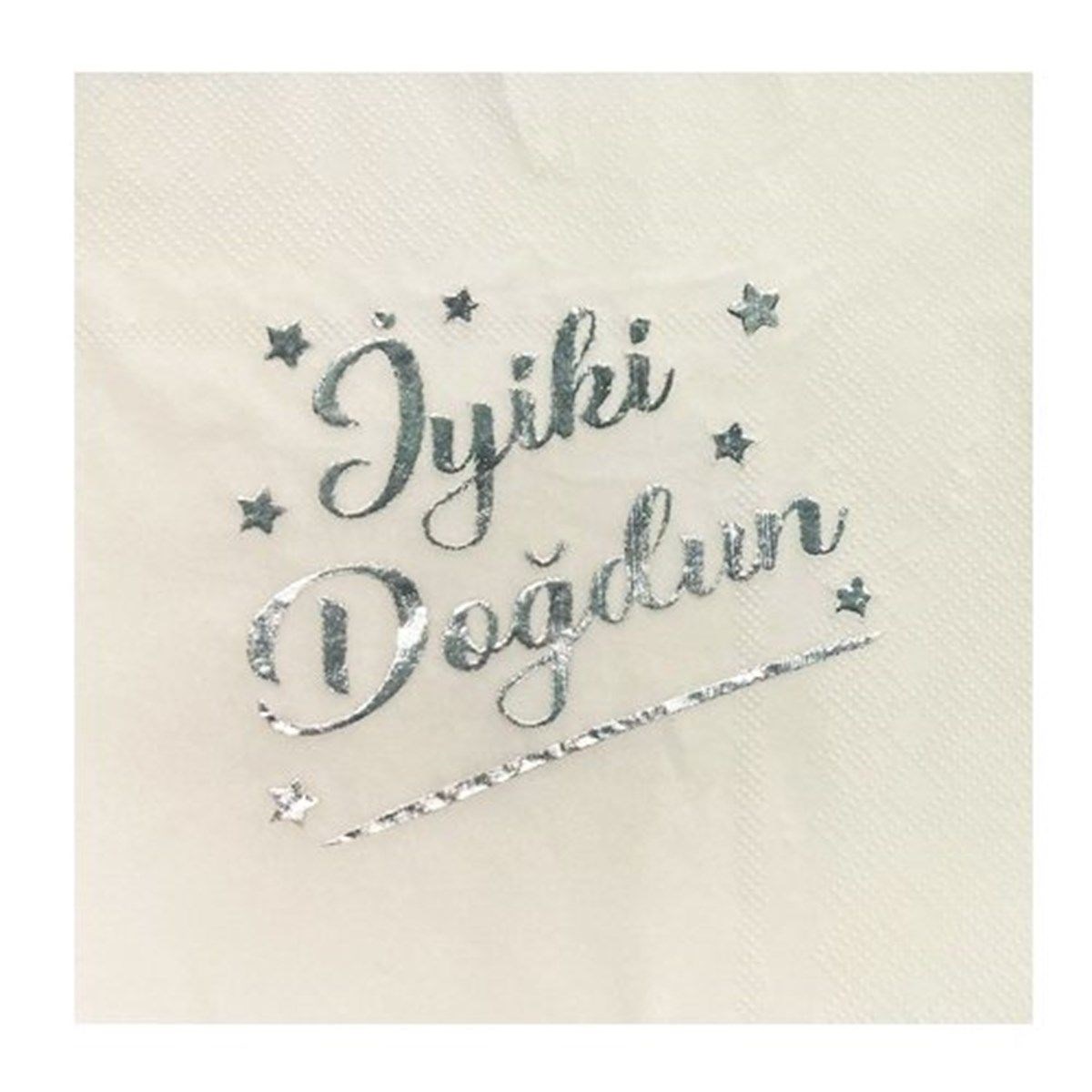 Gümüş Varaklı Lüks İyi ki Doğdun Peçete