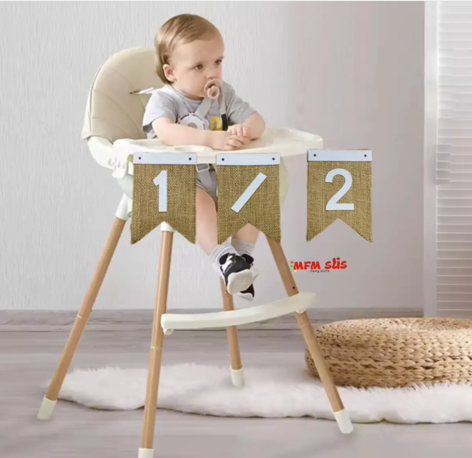 Hasır 1/2 Doğum Günü Banner