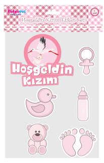 HOŞGELDİN KIZIM STİCKER PK:1 SET- KL:12