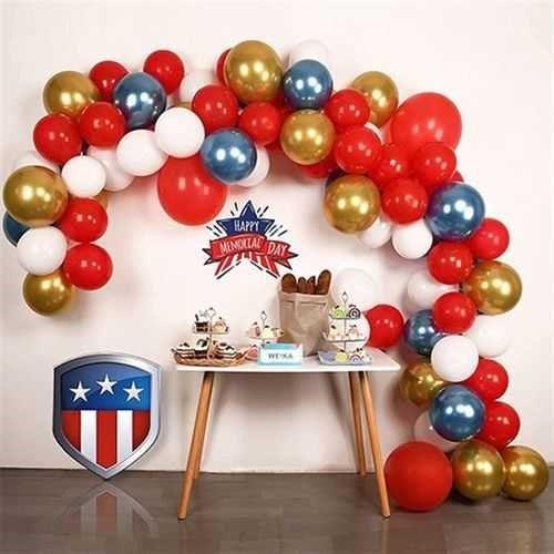 Kaptan Amerika Zincir Balon Seti 5 Metre