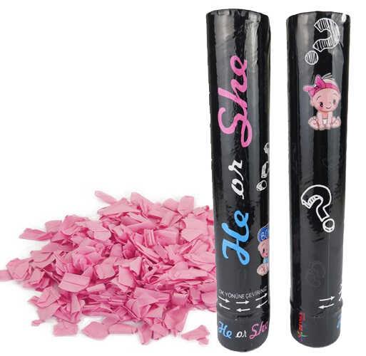 KONFETİ CİNSİYET BELİRLEME PEMBE 30 CM PK:1 KL:100