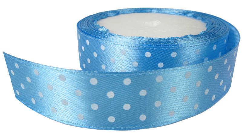 KURDELA SATEN PUANLI 2 CM MAVİ PK:10 MT KL:400