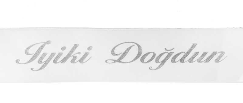 KUŞAK İYİKİ DOĞDUN GÜMÜŞ PK:2MT KL:200