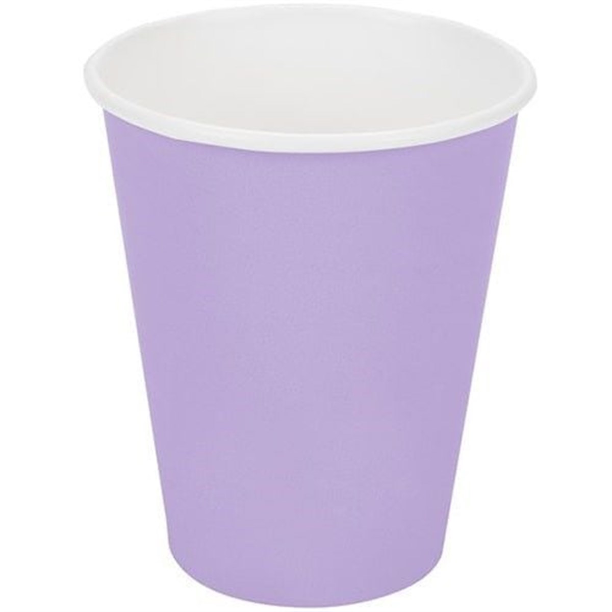 Makaron Lüks Karton Bardak Lila 8 Adet