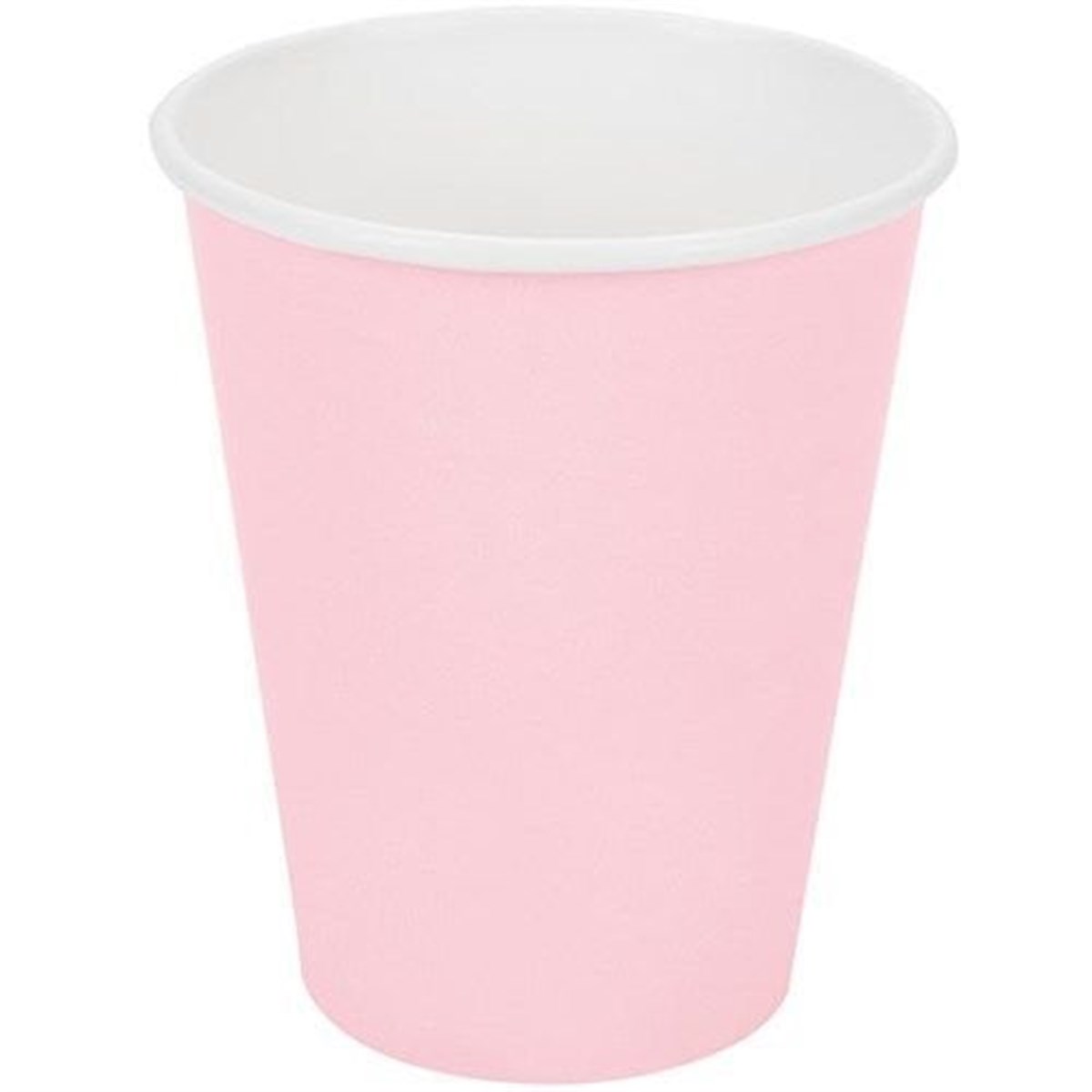 Makaron Lüks Karton Bardak Pembe 8 Adet