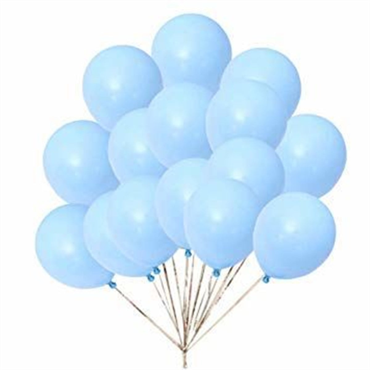 Makaron Mavi Renk Balon 6 Adet